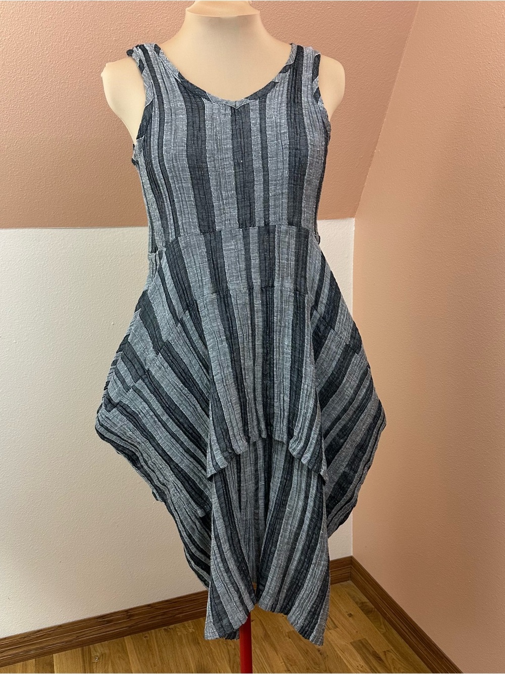 Dress To Kill Jane Mohr Dress ONE SIZE 100% Cotton Crinkle Gauze Lagenlook NWOT
